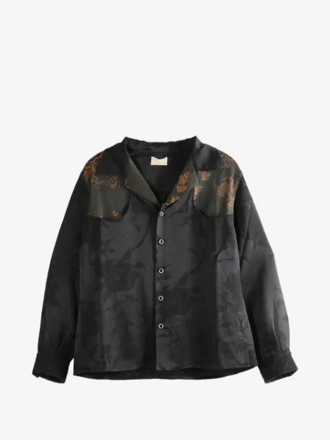 COMMUNS floral-jacquard shirt