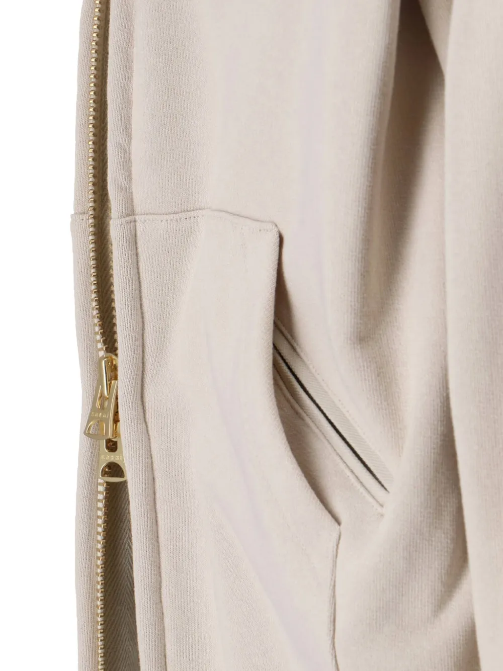 sacai x Carhart WIP katoenen jack met rits Beige