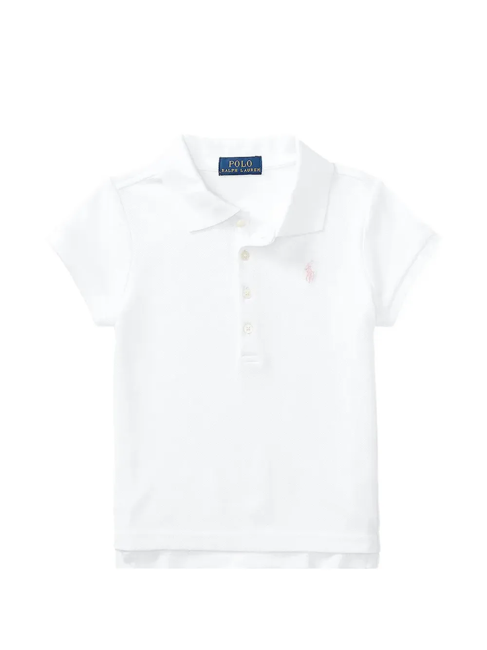 POLO RALPH LAUREN KIDS logo-embroidered polo shirt - Bianco