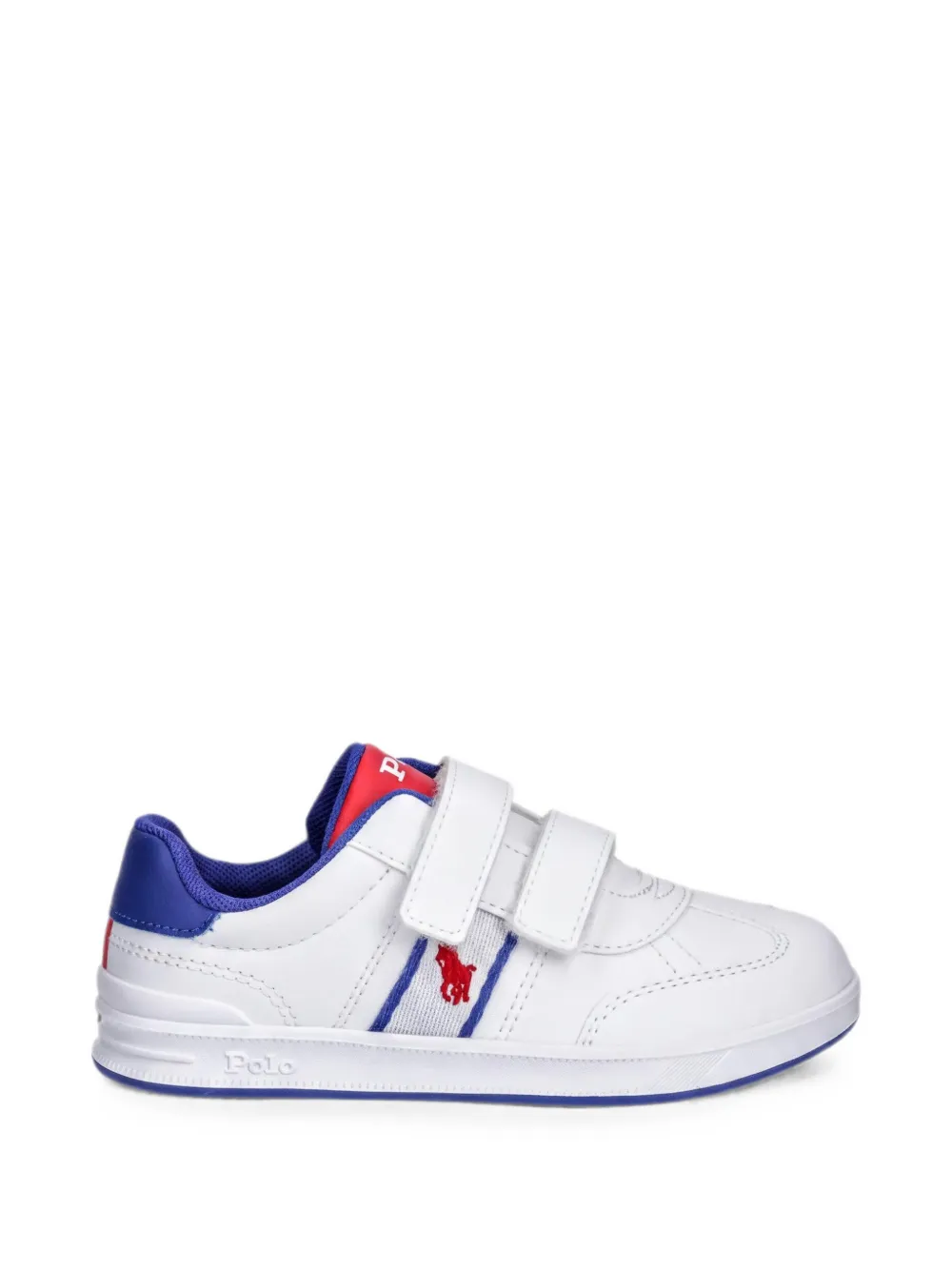 POLO RALPH LAUREN KIDS Heritage Court III touch-strap sneakers Wit