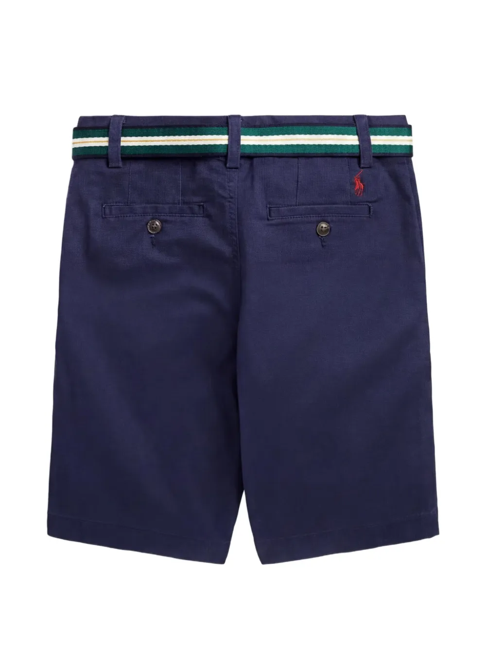 POLO RALPH LAUREN KIDS belted chino shorts - Blu