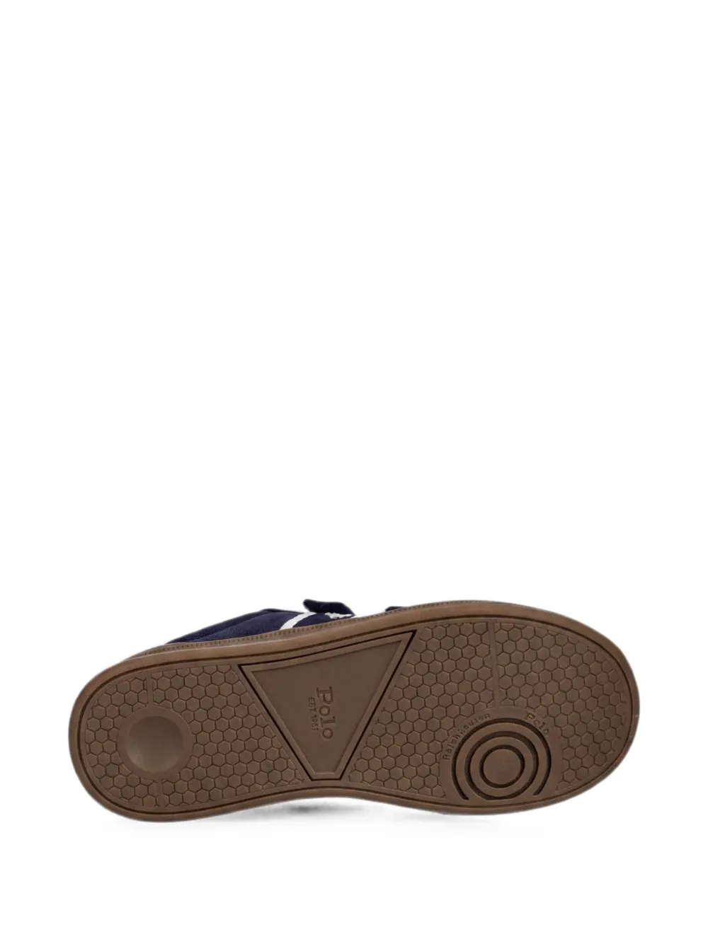 POLO RALPH LAUREN KIDS Heritage Court III T-Toe EZ sneakers met klittenband Blauw