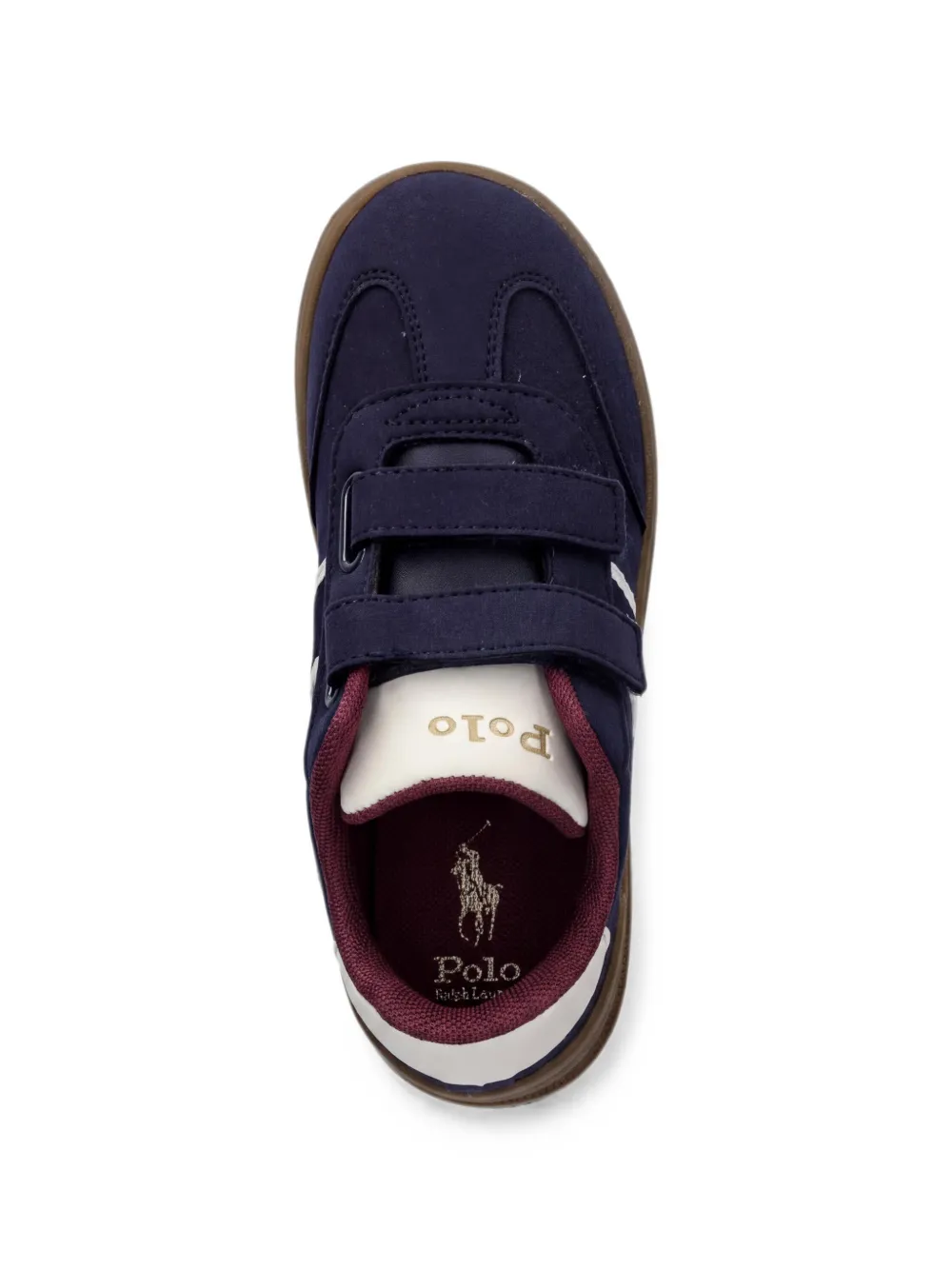POLO RALPH LAUREN KIDS Heritage Court III T-Toe EZ sneakers met klittenband Blauw