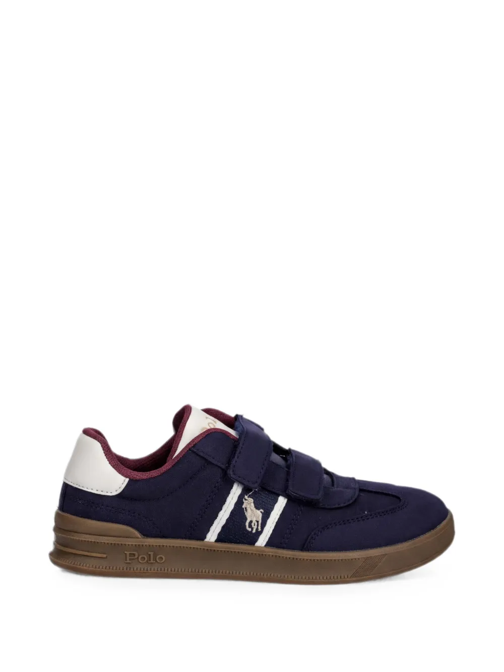 POLO RALPH LAUREN KIDS Heritage Court III T-Toe EZ sneakers met klittenband Blauw