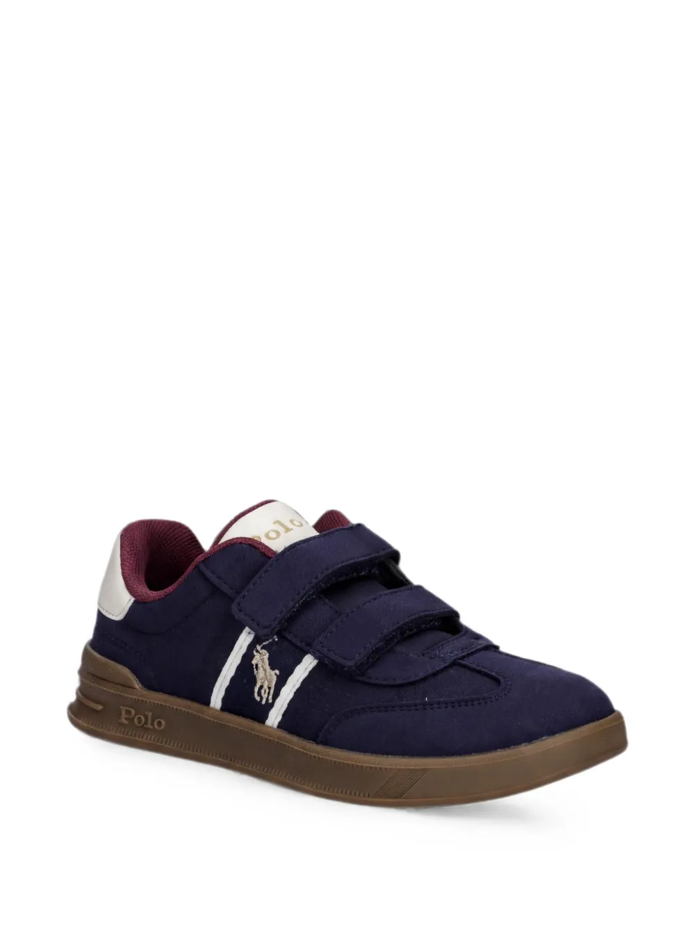 POLO RALPH LAUREN KIDS Sneakers Heritage Court III T-Toe EZ con strappo - Blu