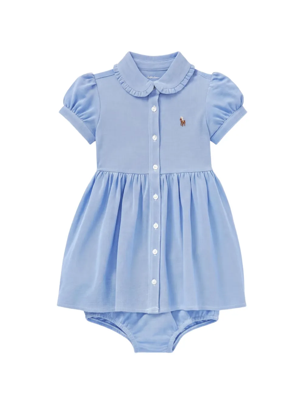 POLO RALPH LAUREN KIDS Set abito a maniche corte con colletto - Blu