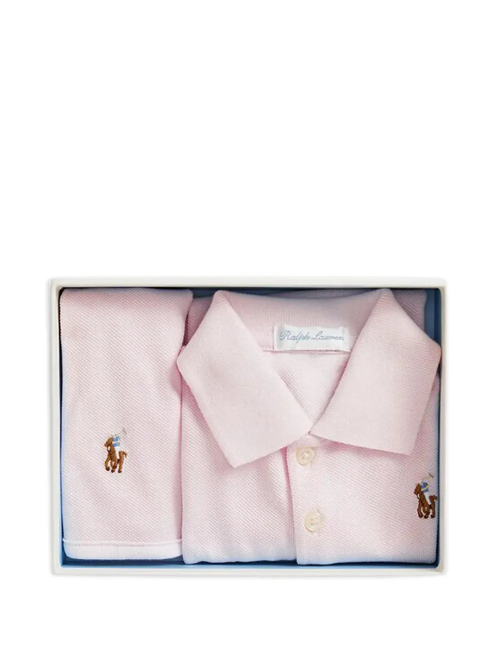 POLO RALPH LAUREN KIDS Babypakje met logo Roze