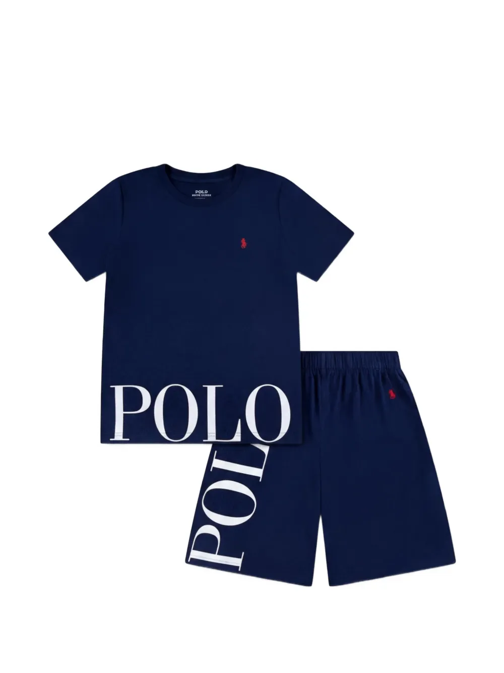 POLO RALPH LAUREN KIDS Pigiama con logo - Blu