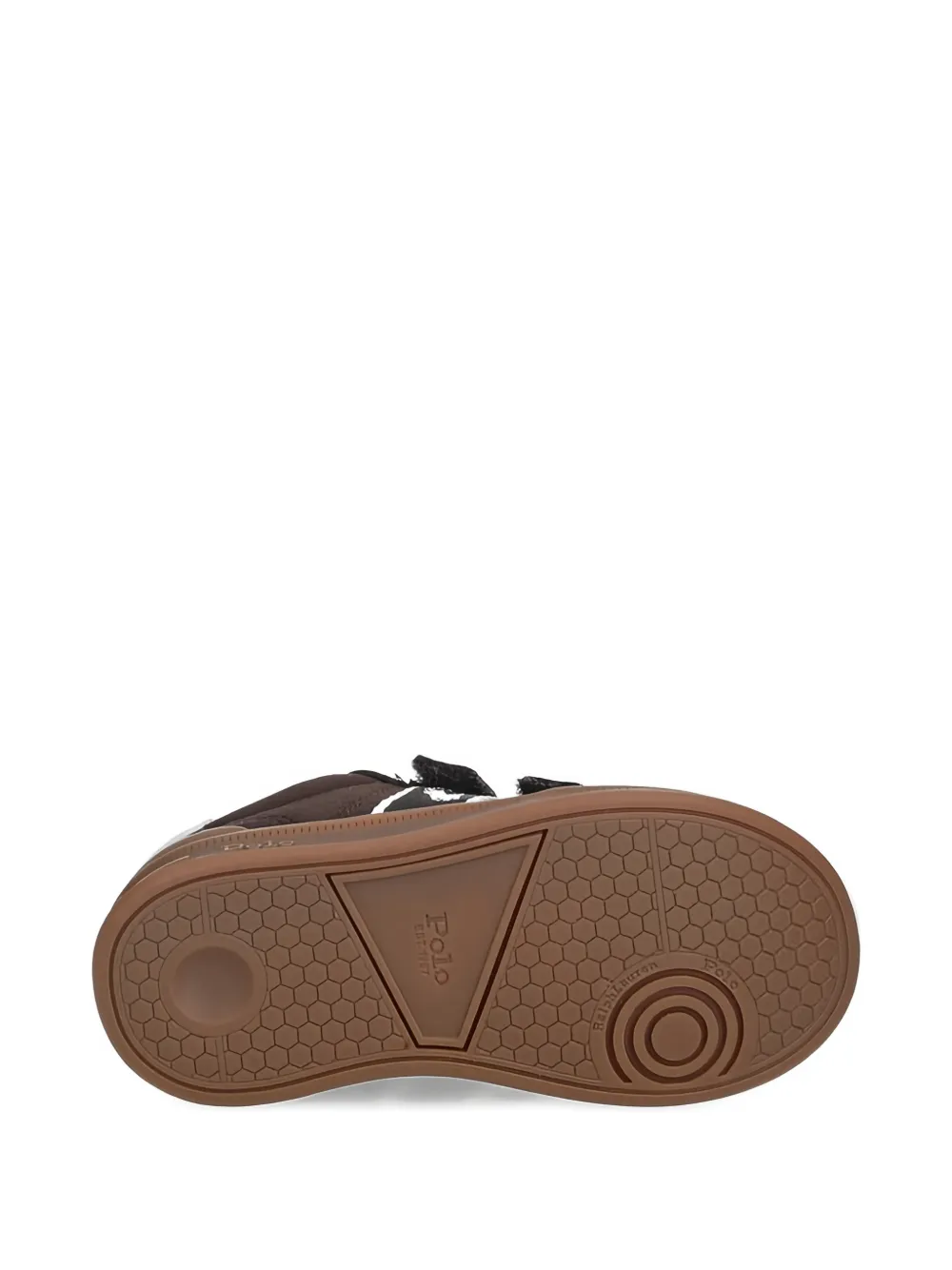 POLO RALPH LAUREN KIDS Sneakers met klittenband Bruin