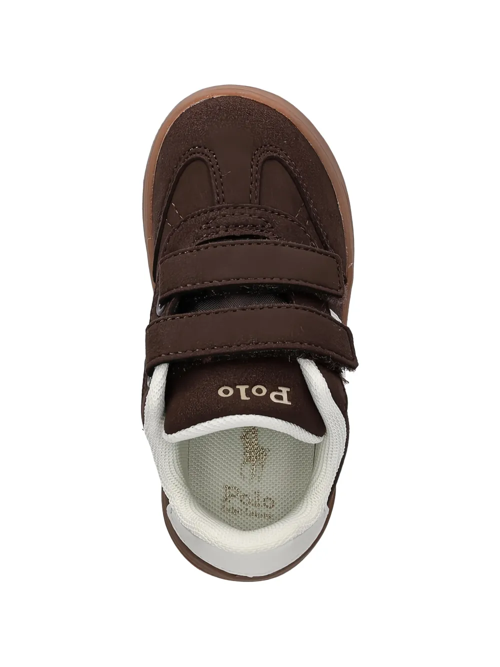 POLO RALPH LAUREN KIDS Sneakers met klittenband Bruin