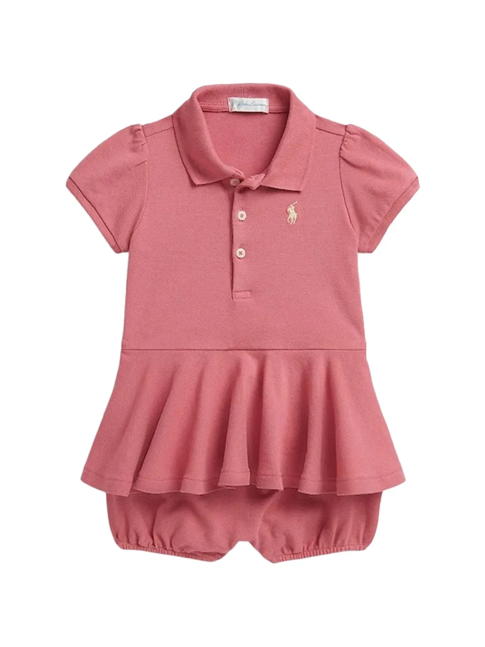 POLO RALPH LAUREN KIDS polo ruffled shorties - Rosa