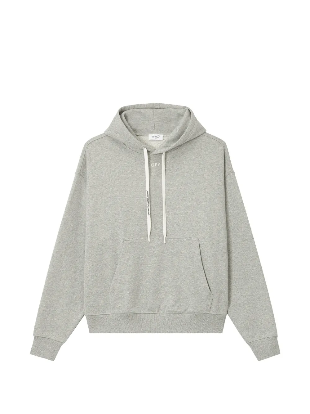 Off-white Logo-print Hoodie In 灰色