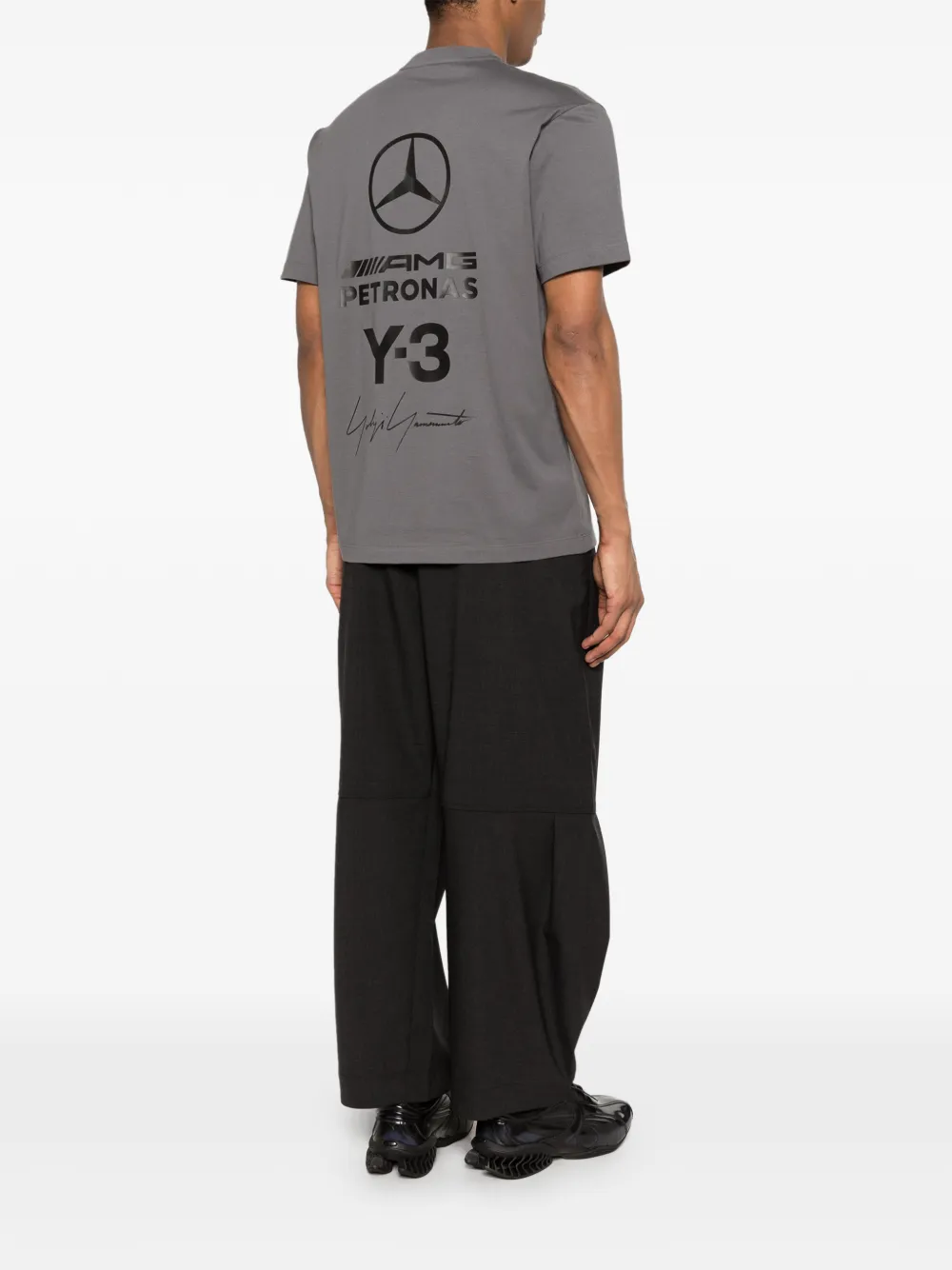 Y-3 x AMG Petronas F1 Team T-shirt met logo Grijs