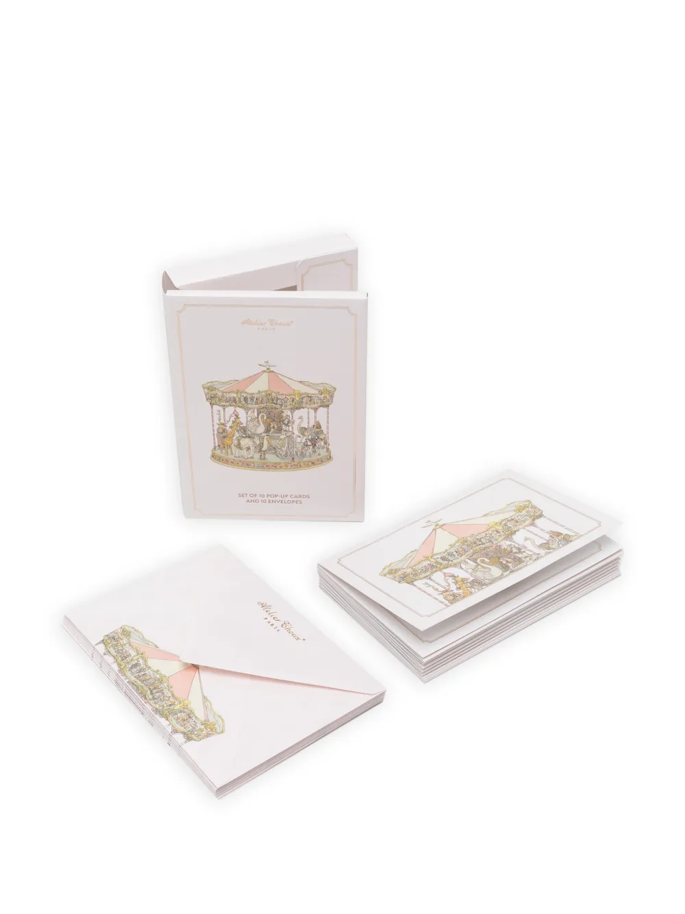 Atelier Choux carousel invitation set (set of ten) - Rosa