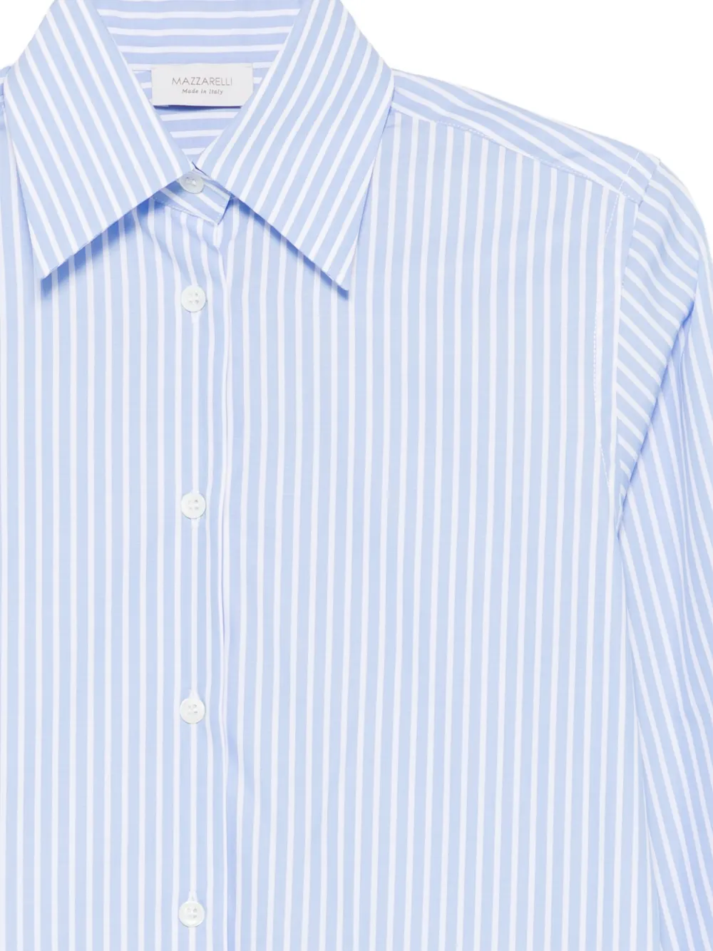  Mazzarelli Striped Buttoned Shirt - Blue 