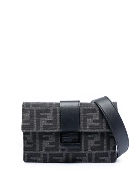Fendi Pre-Owned 2010-2026 Zucca Canvas Convertible Baguette Pouch crossbody bag