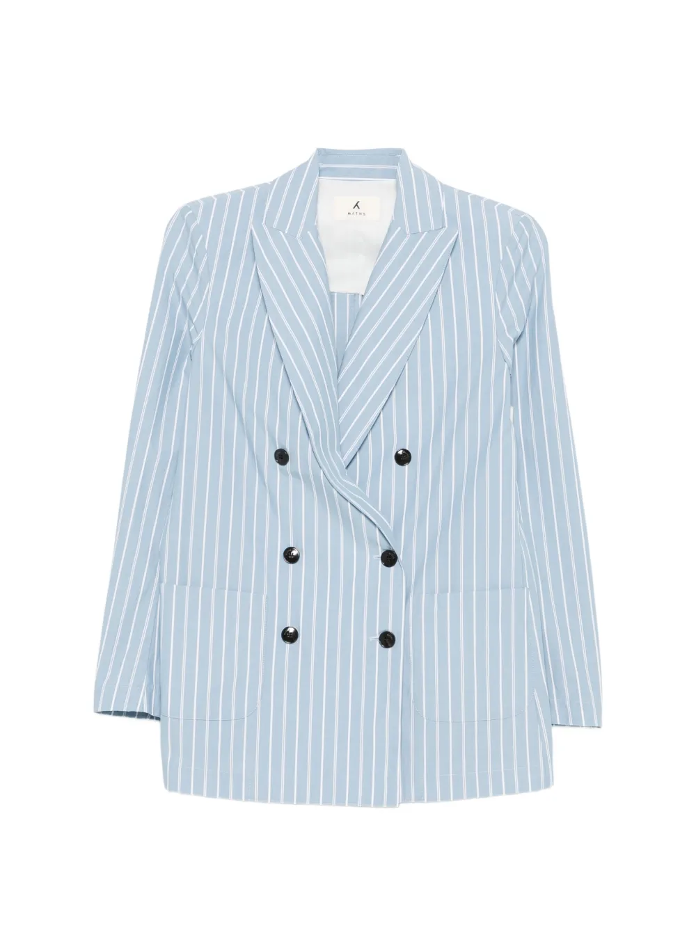 My Myths double-breasted striped blazer - Blau