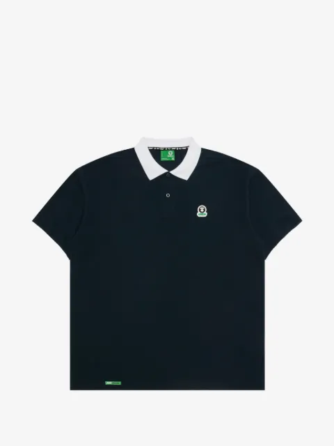 AAPE BY *A BATHING APE® playera tipo polo con logo