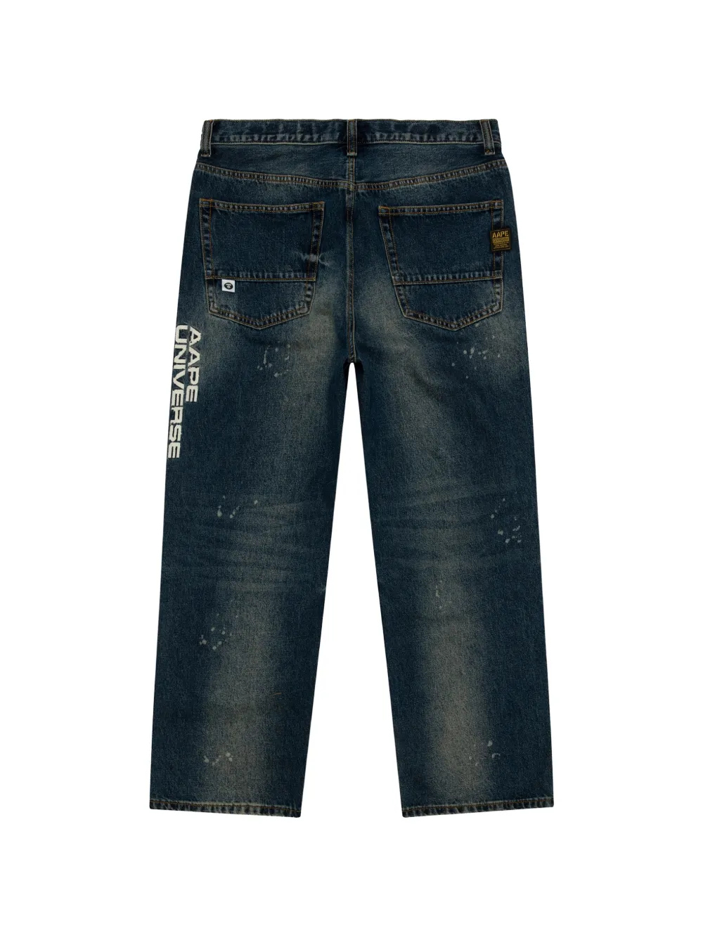  Aape By *a Bathing Ape® Distressed Trousers - Blue 