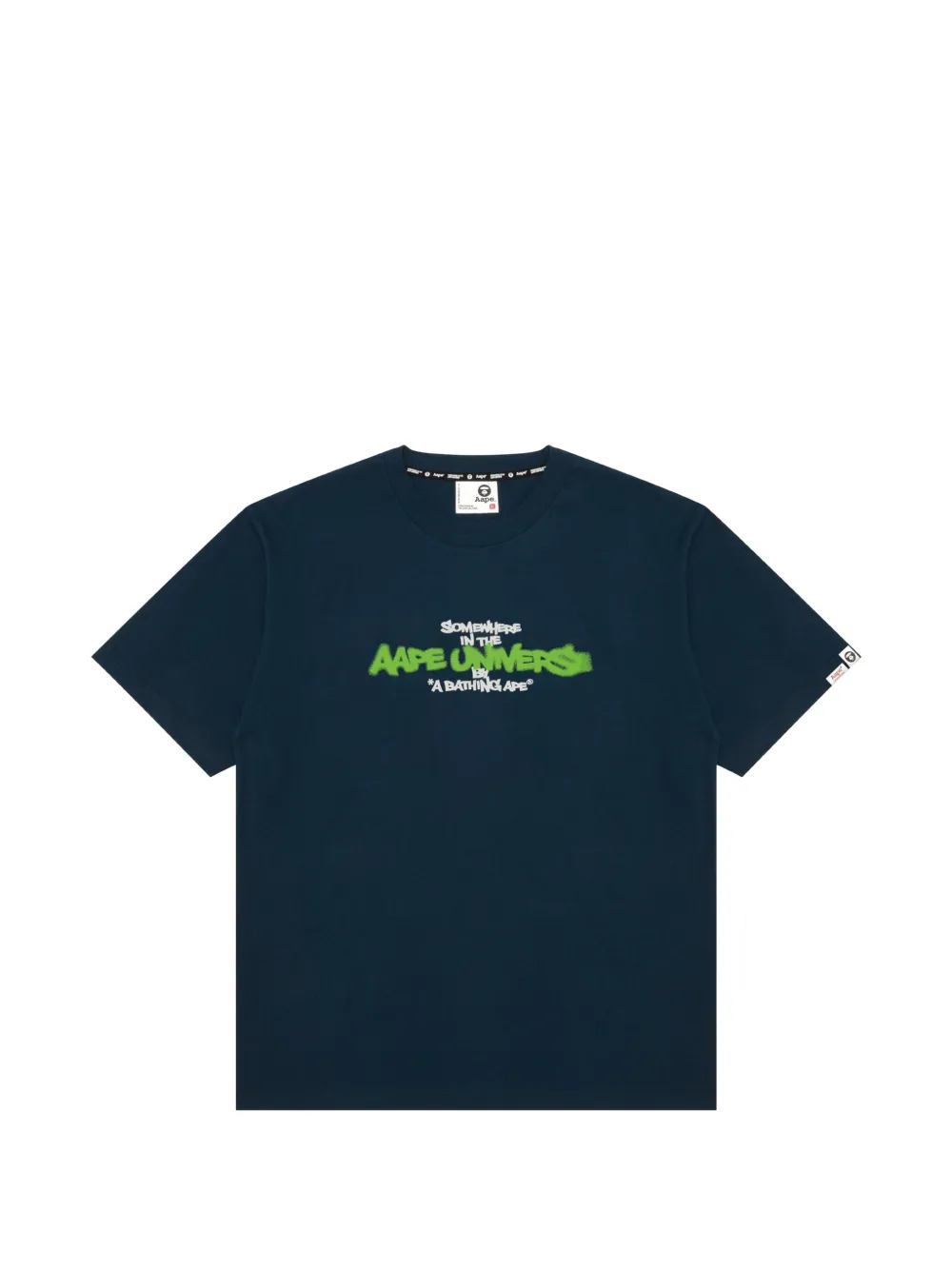 AAPE BY *A BATHING APE® printed T-shirt - Blu