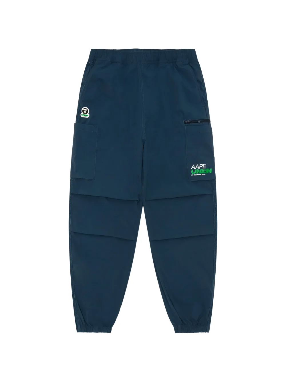 AAPE BY *A BATHING APE® logo patch track pants - Blu