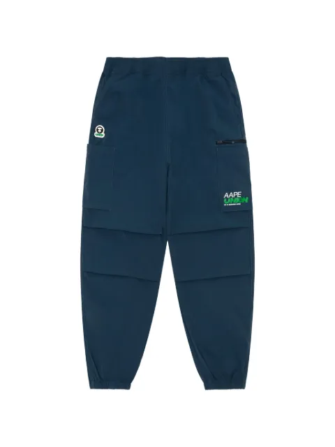AAPE BY *A BATHING APE® logo patch track pants
