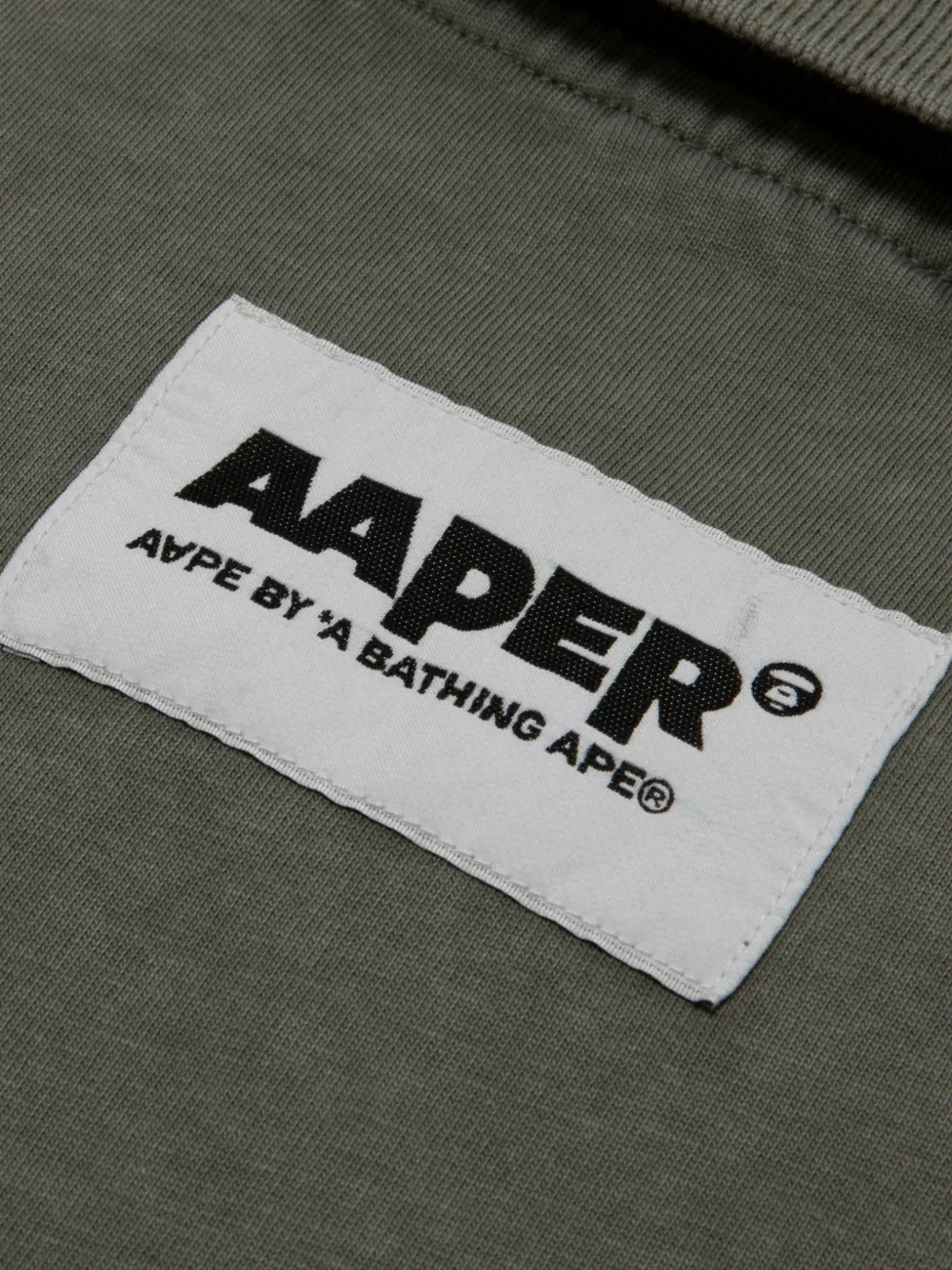 AAPE BY *A BATHING APE Poloshirt met applicatie Groen