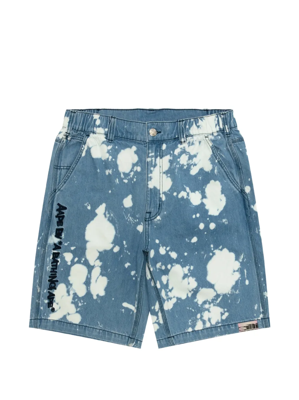 AAPE BY *A BATHING APE® logo-embroidered shorts - Blu