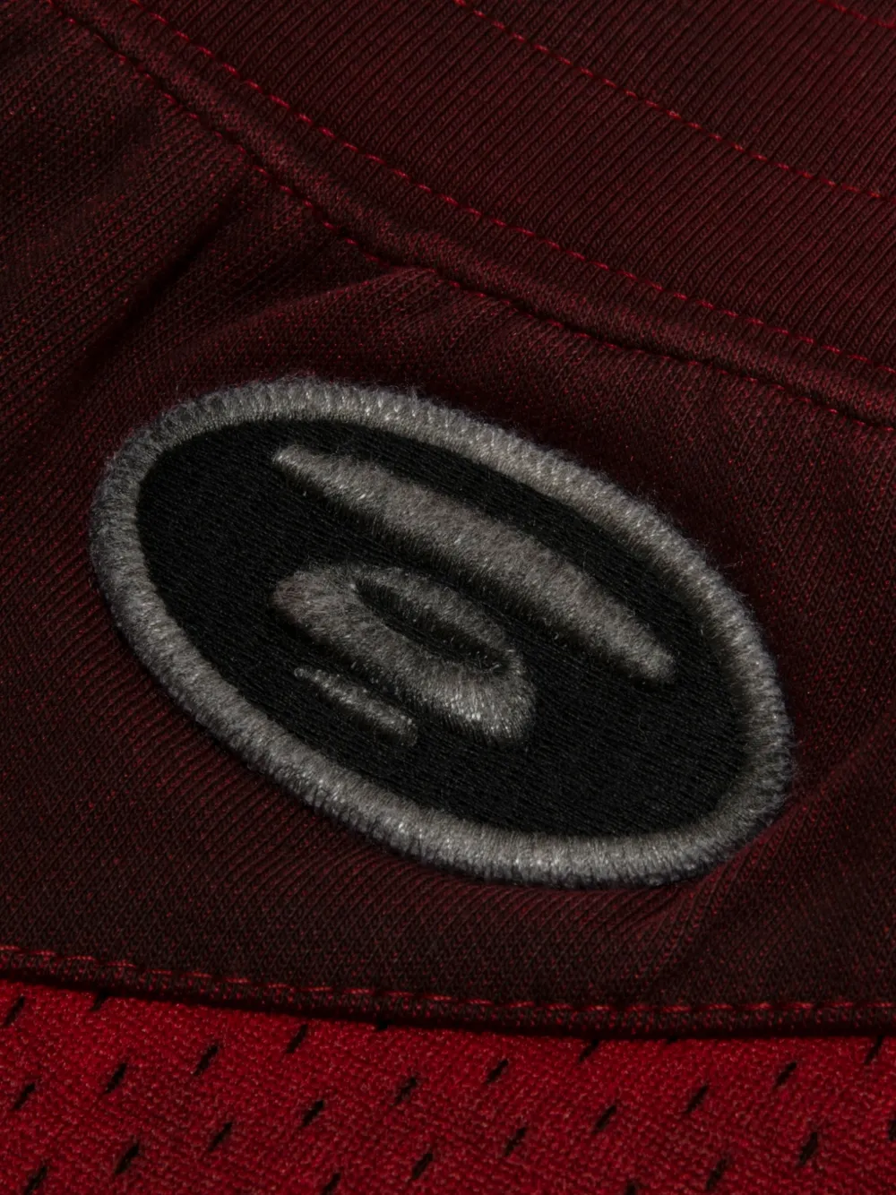 AAPE BY *A BATHING APE Shorts met logo en vlak Rood