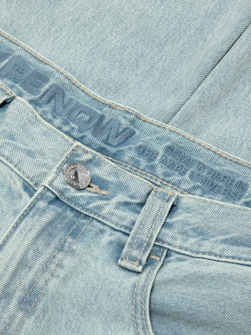 AAPE BY *A BATHING APE Trainingsbroek met geborduurd logo Blauw