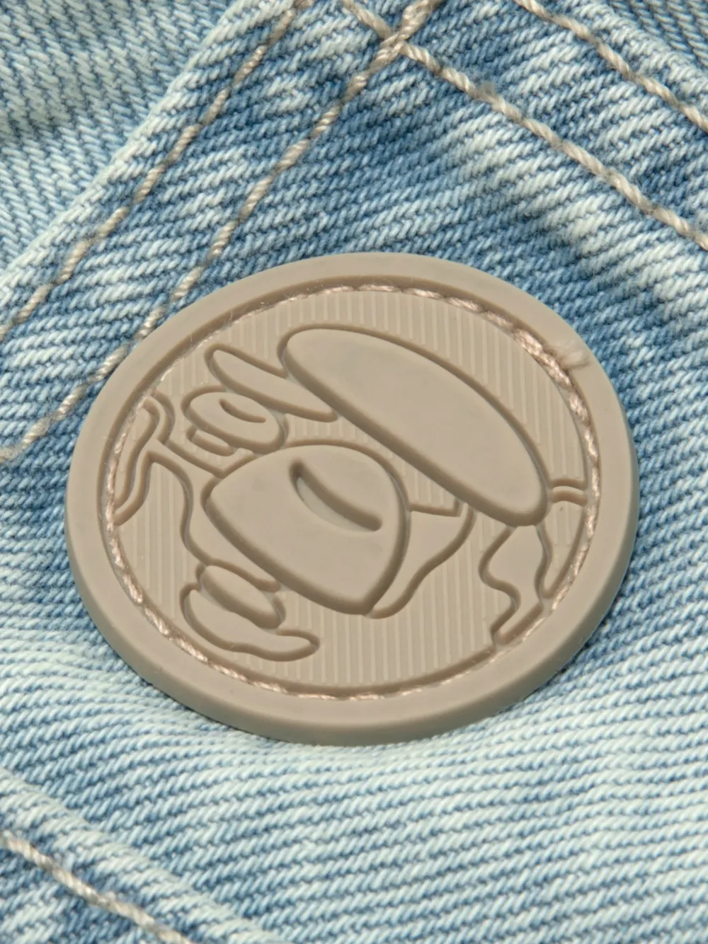 AAPE BY *A BATHING APE Trainingsbroek met geborduurd logo Blauw