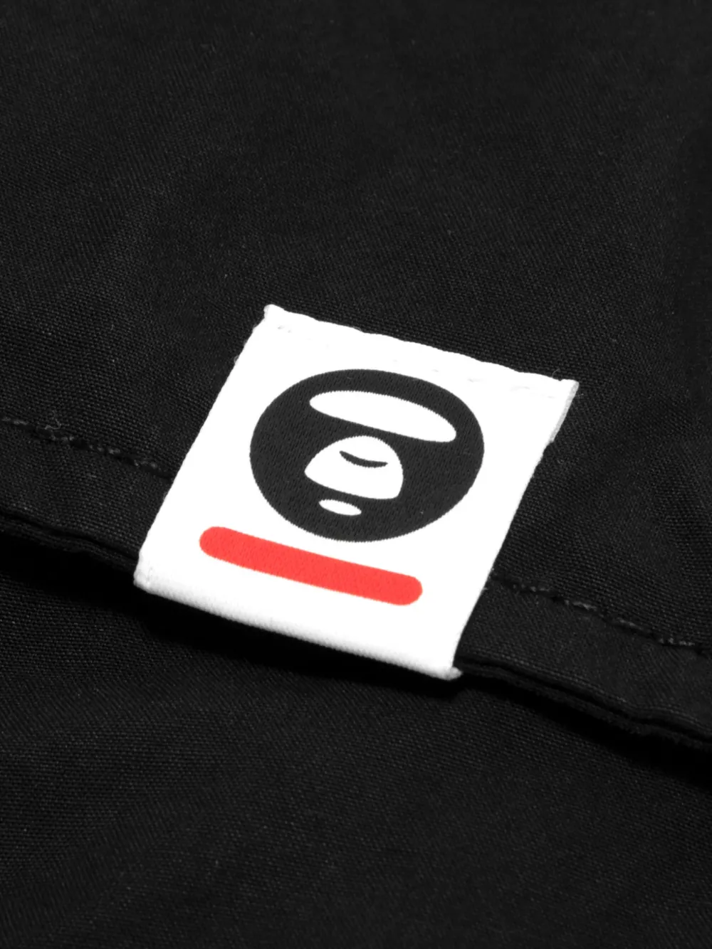 AAPE BY *A BATHING APE Cargo shorts met logopatch Zwart