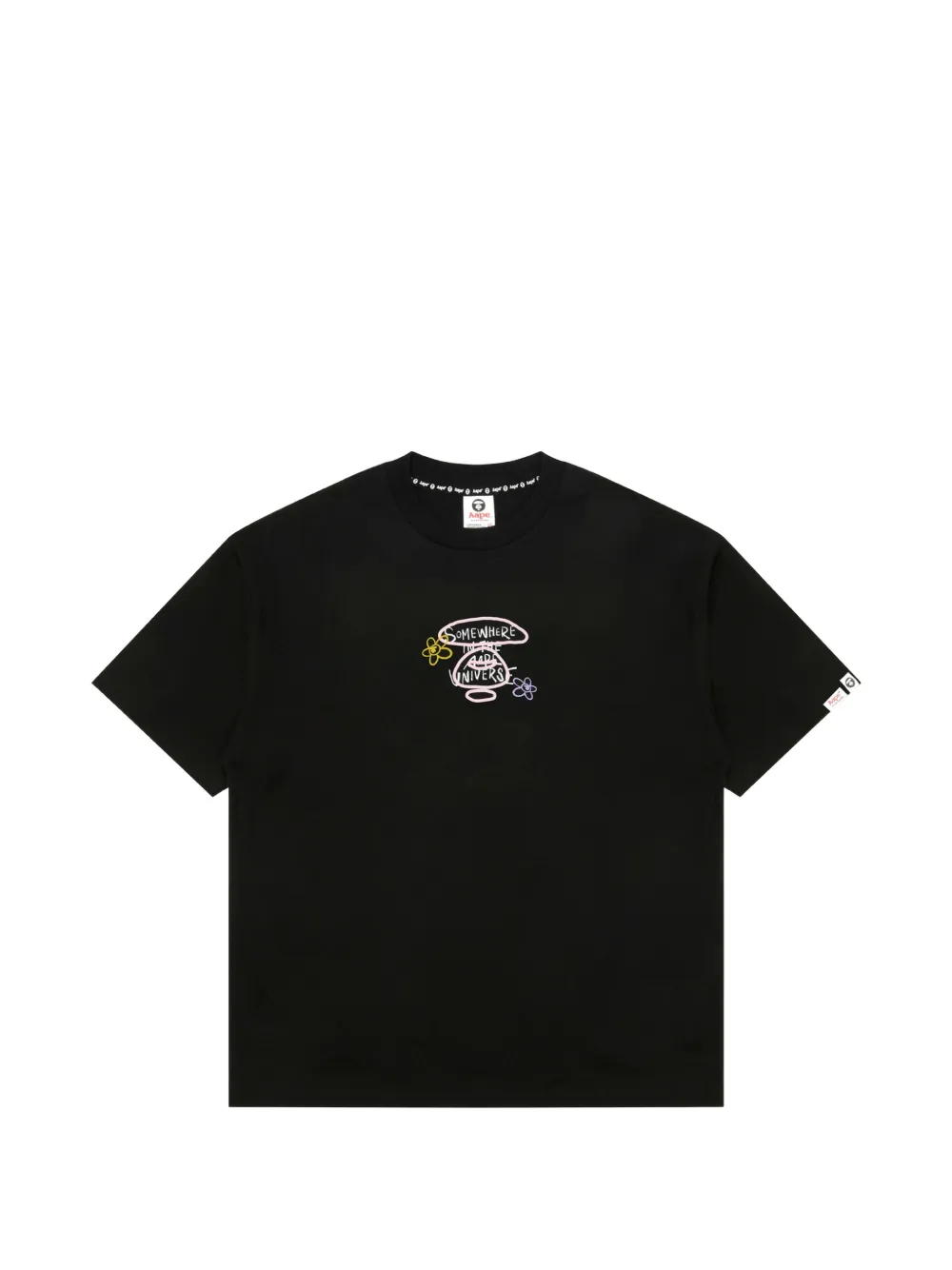 AAPE BY *A BATHING APE® floral-print T-shirt - Nero