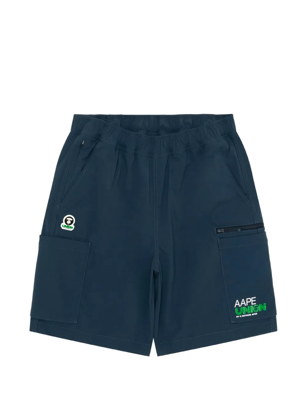 AAPE BY *A BATHING APE® logo patch shorts - Blu