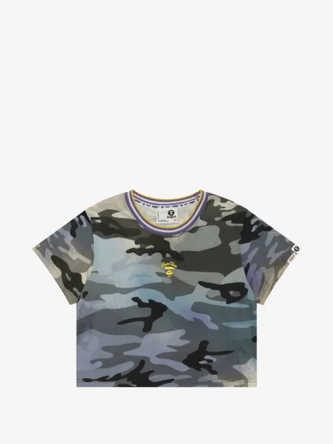 AAPE BY *A BATHING APE® camouflage embroidered T-shirt