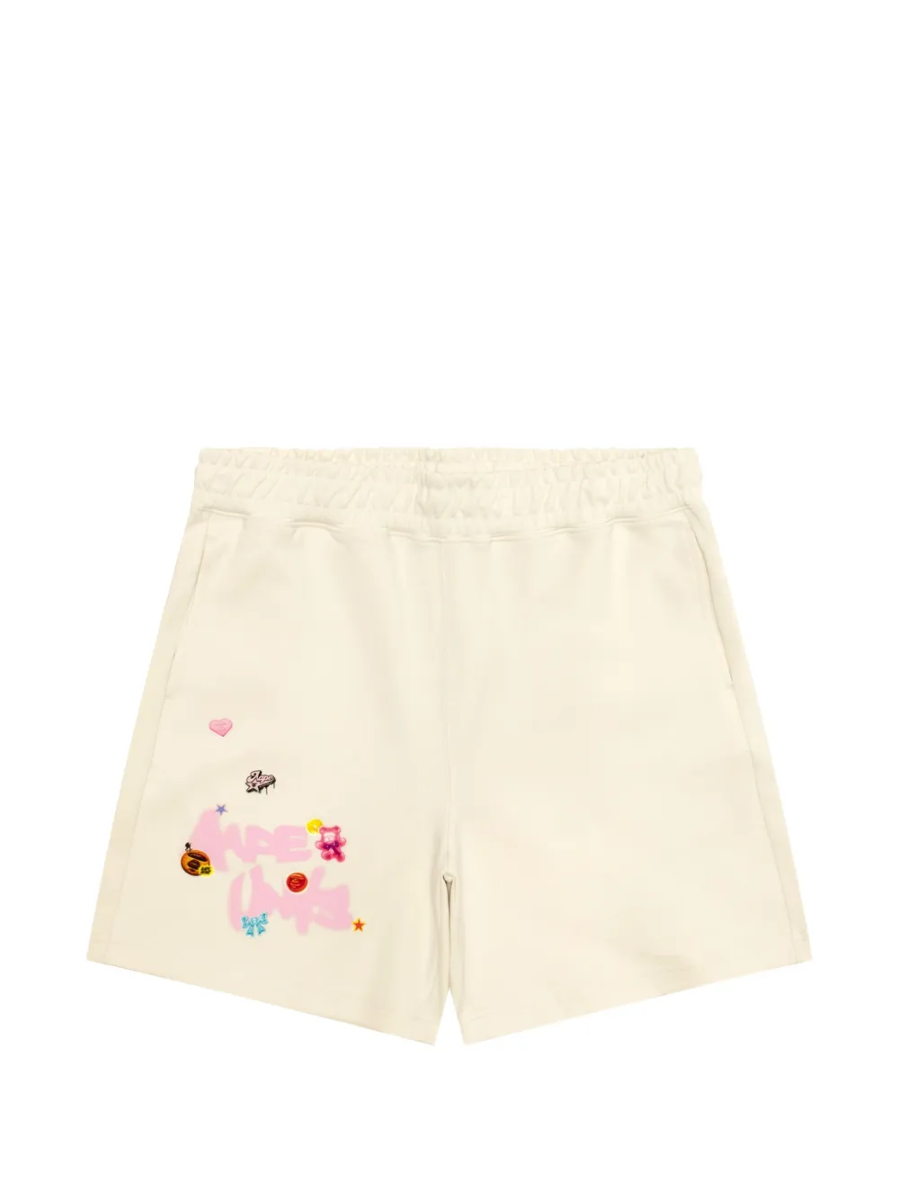 AAPE BY *A BATHING APE® graphic shorts - Toni neutri
