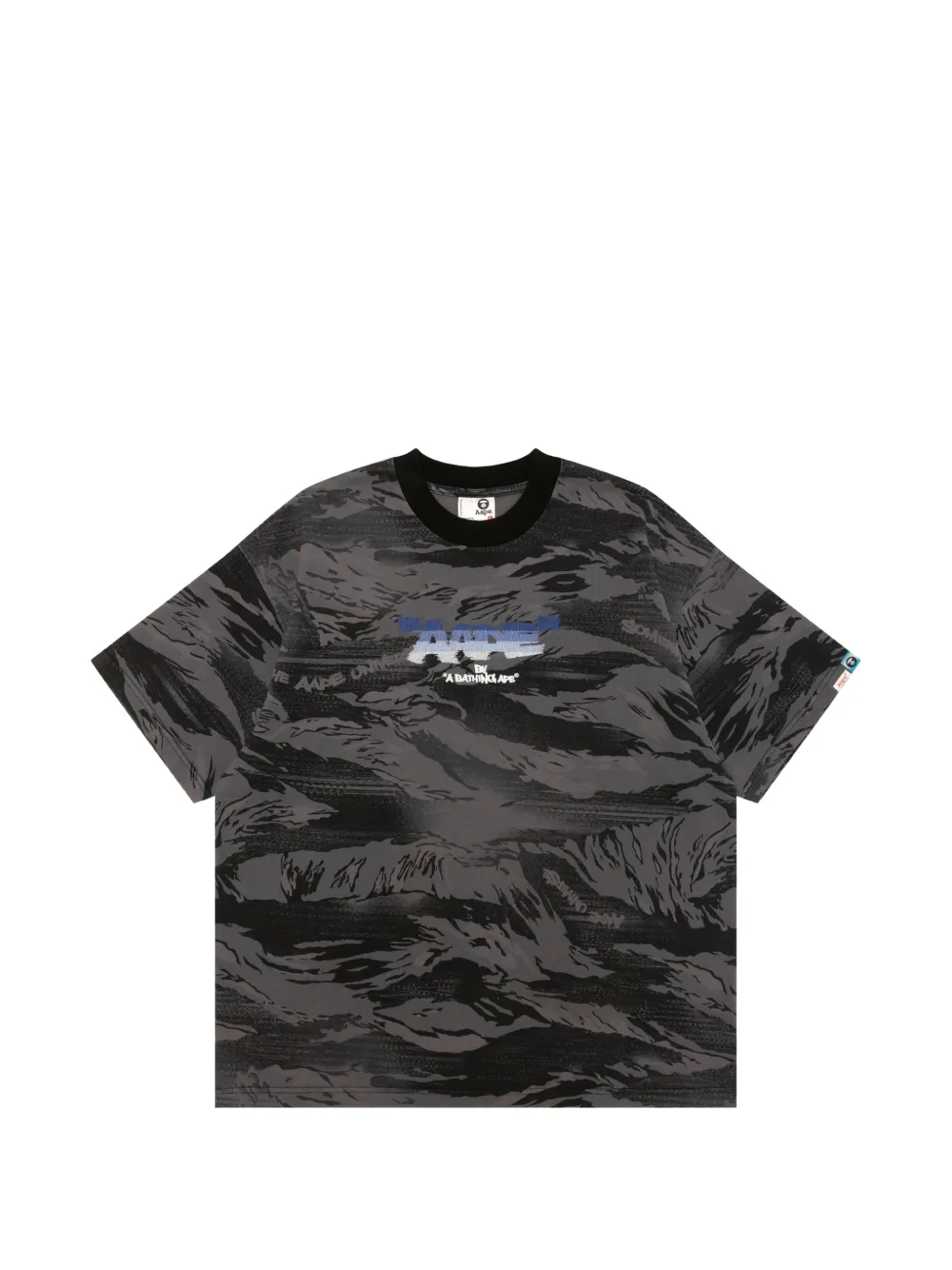 AAPE BY *A BATHING APE® camouflage crewneck T-shirt - Grigio