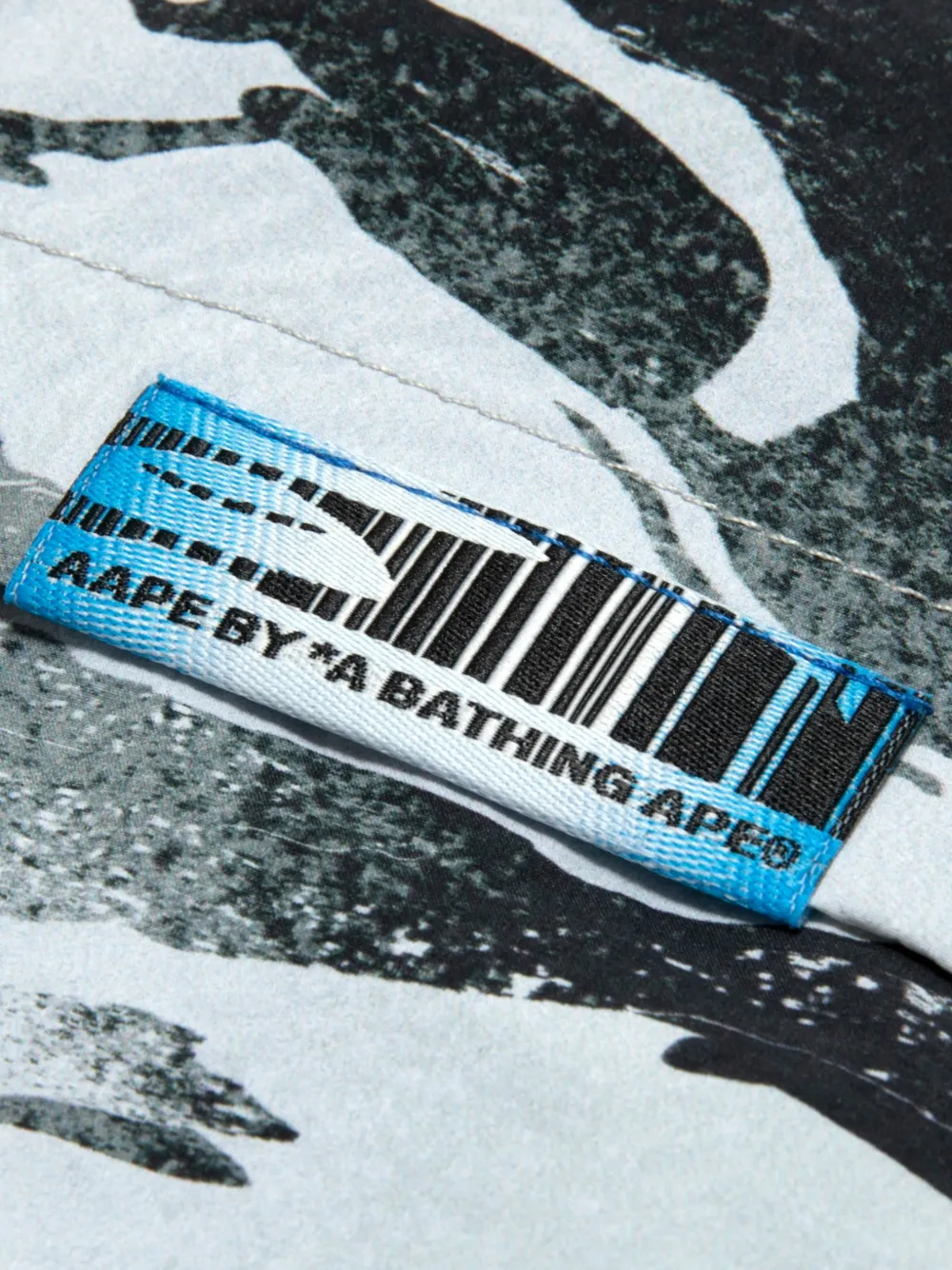 AAPE BY *A BATHING APE Jack met camouflageprint Zwart