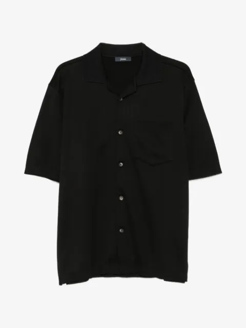 Herno short-sleeve camp-collar shirt