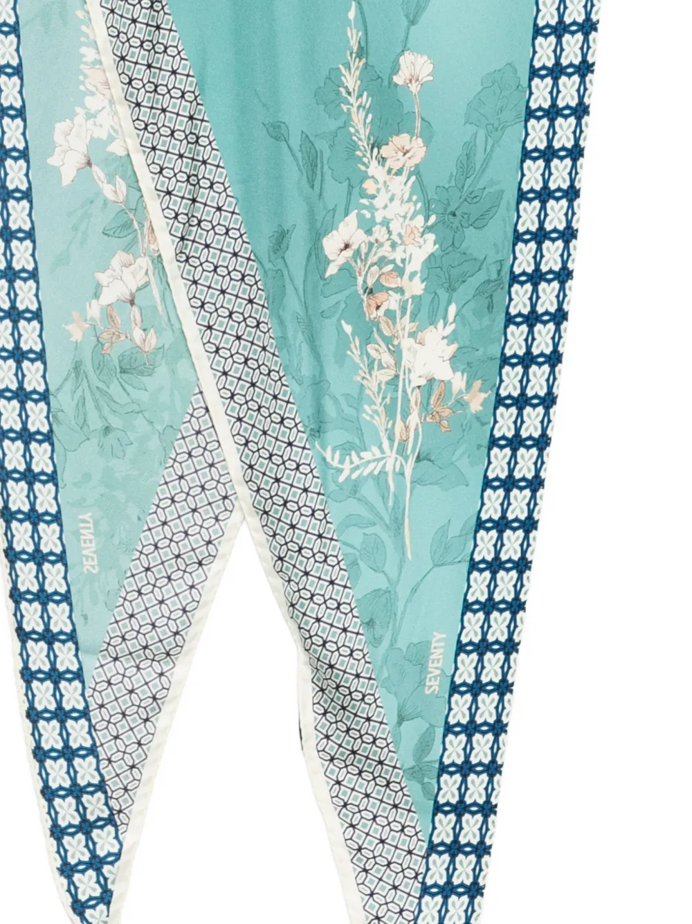  Seventy Floral-print Scarf - Blue 