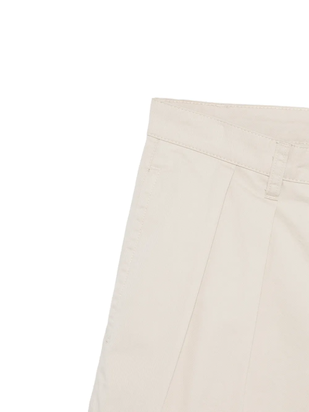 ASPESI Geplooide katoenen shorts Beige