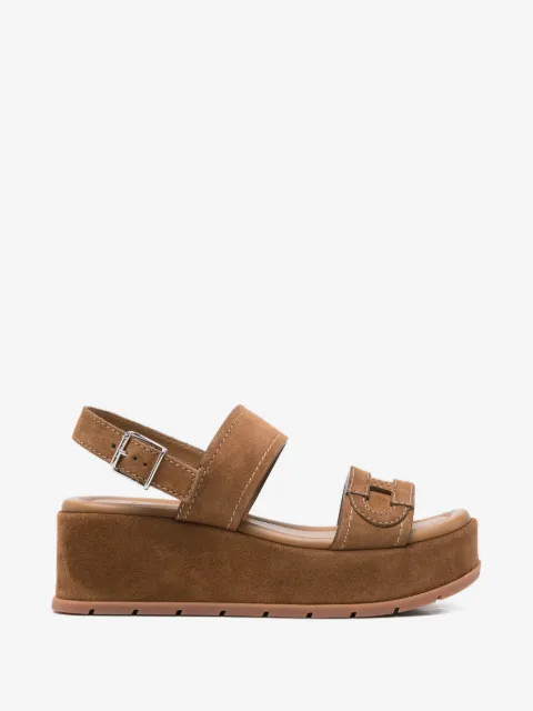 Hogan buckle strap sandals