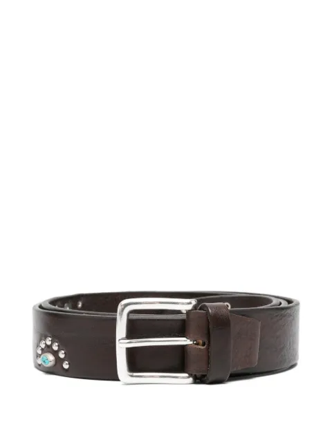 ALBERTO LUTI embellished leather belt