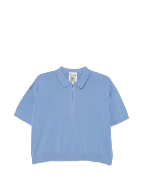Semicouture short-sleeve polo top