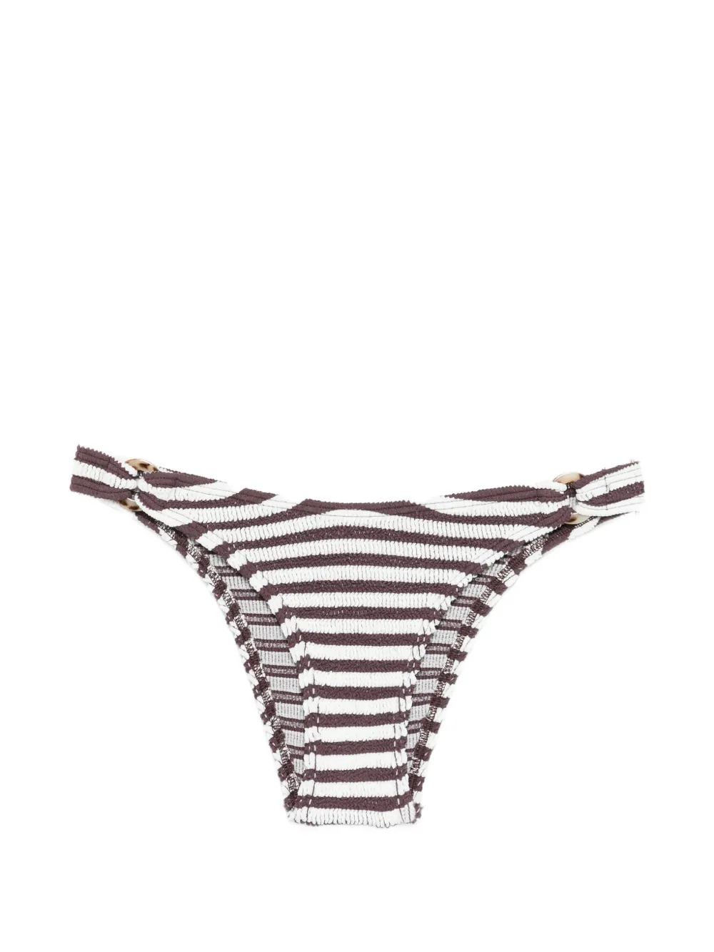 Bond-eye striped bikini bottoms - Braun