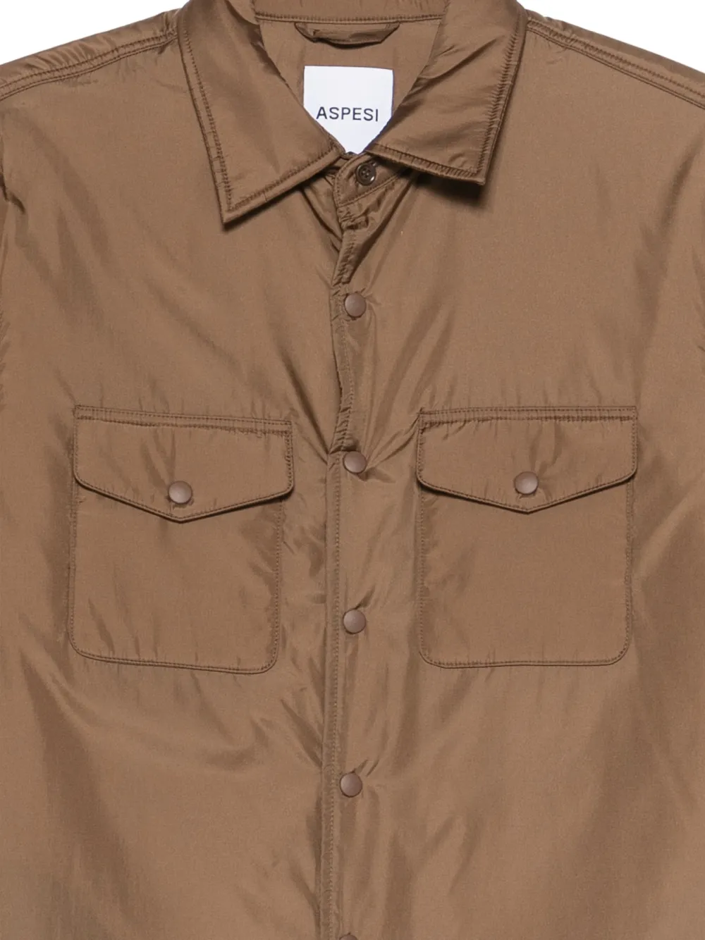  Aspesi Patch Pocket Shirt - Brown 
