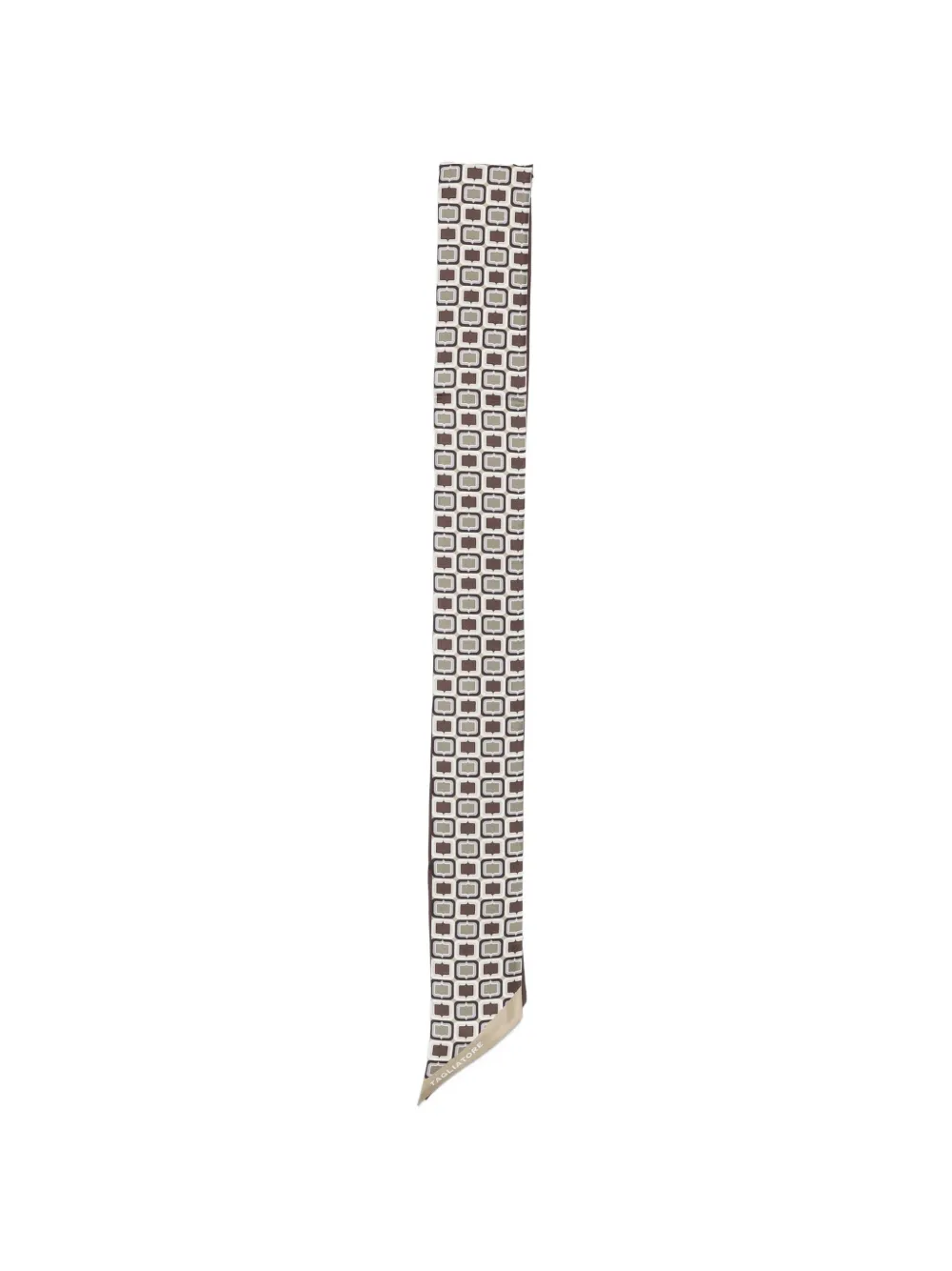 Tagliatore Foulard geometric-print scarf - Braun