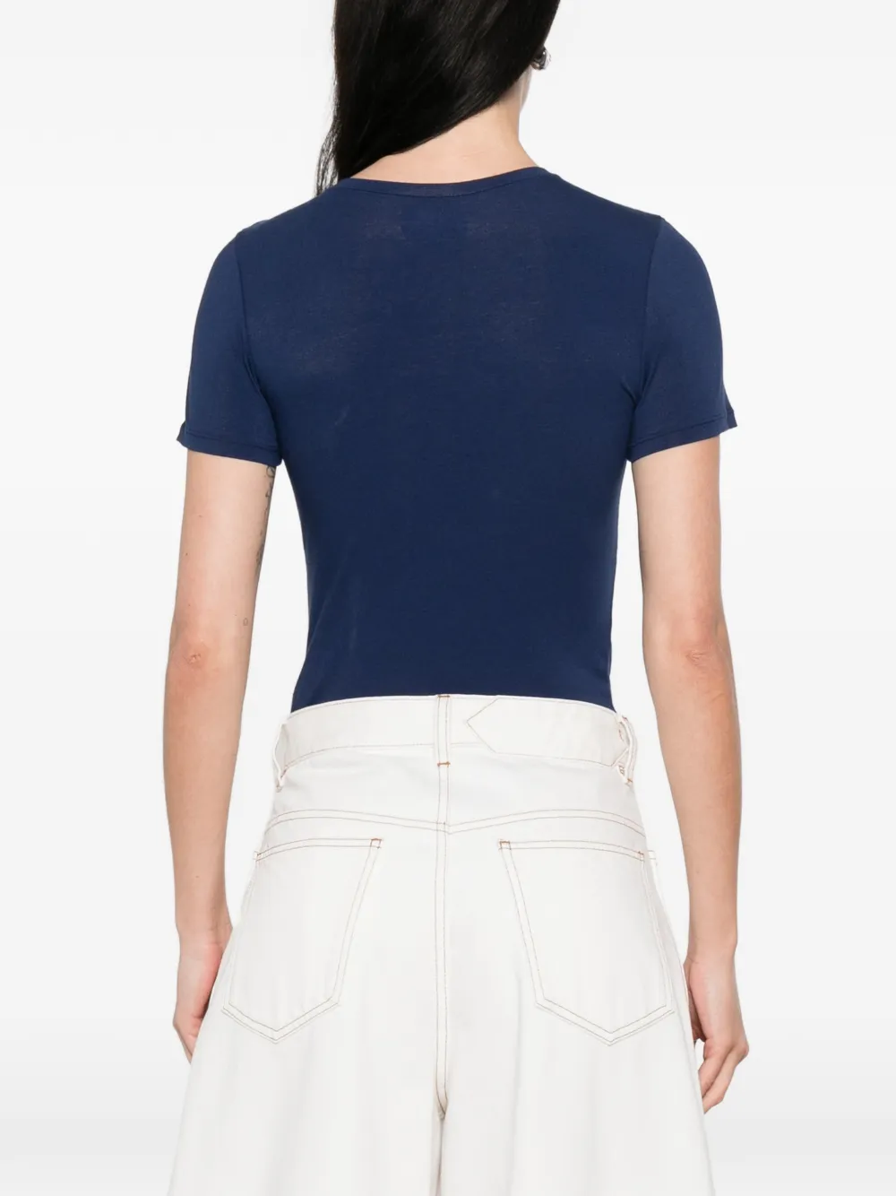 Polo Ralph Lauren Romper met geborduurde kraag Blauw