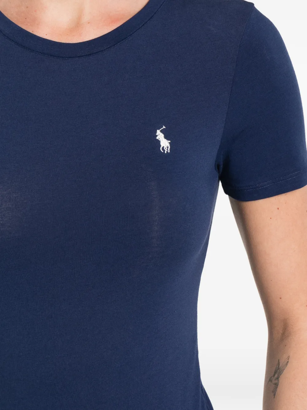 Polo Ralph Lauren Romper met geborduurde kraag Blauw