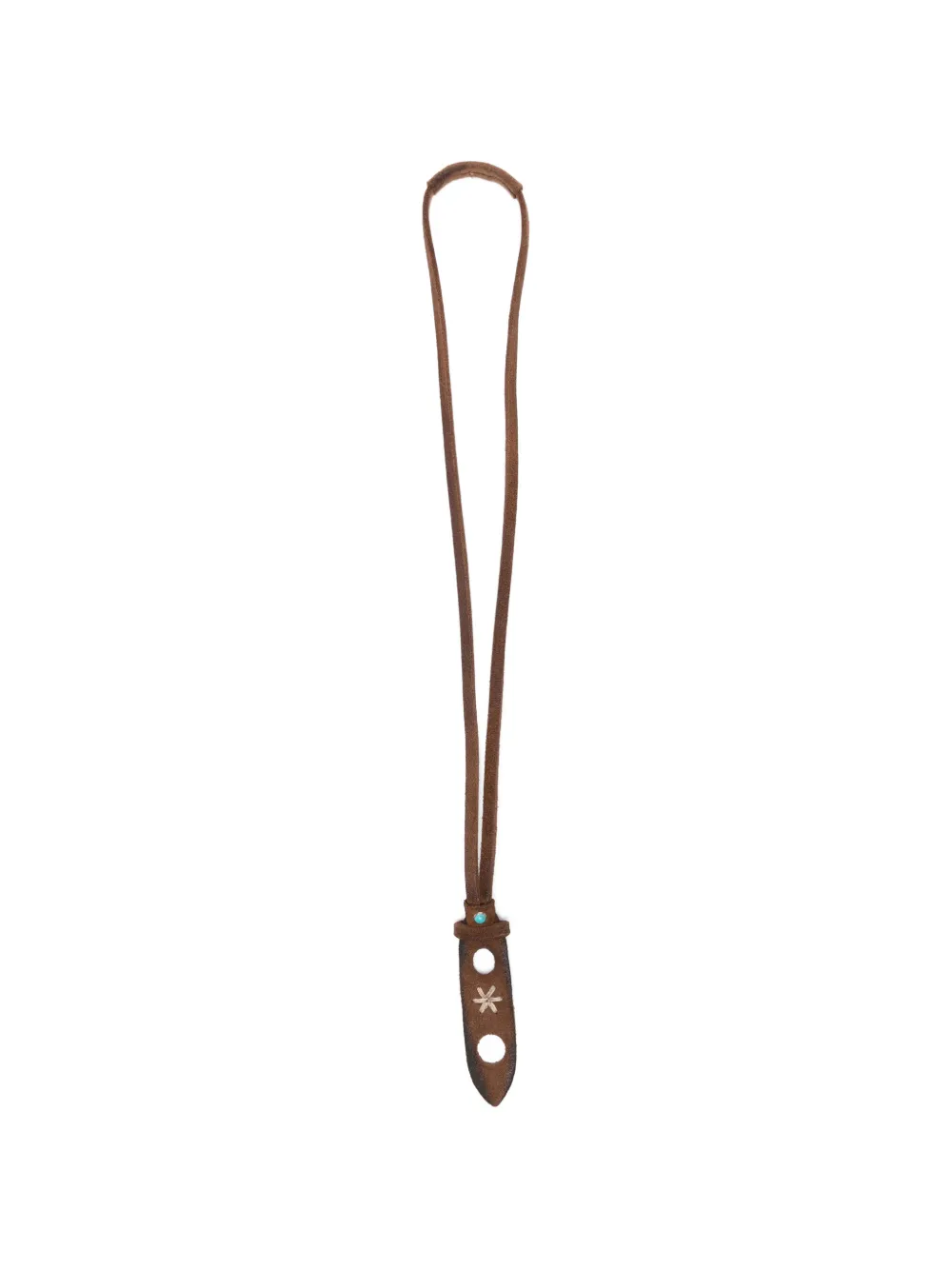 ALBERTO LUTI Brillenband aus Leder - Braun